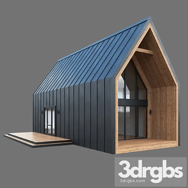 Barn House 04 3D Model Free