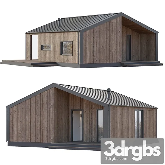 Barn House 05 3D Model Free
