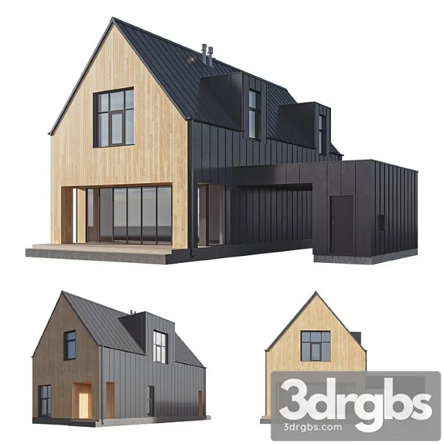 Barn House T2 3D Model Download