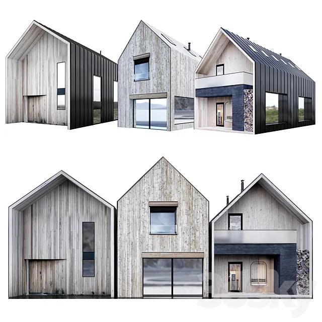 Barn houses 3DModel