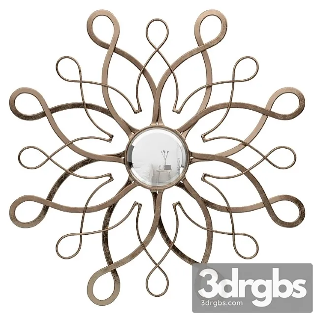 Barnabas sunburst accent mirror rdbl4428 3D Model Free