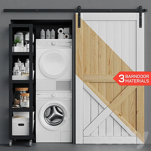 BarnDoor Laundry Set 3DModel