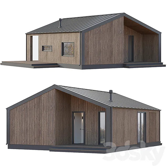 BarnHouse 01 3D Model