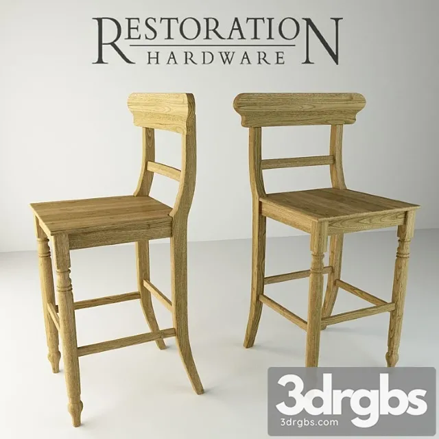 Barnyi Stul 19th C Schoolhouse 3D Model Free