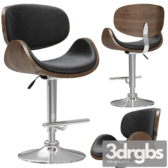 Barnyi Stul Eames Lounge Bar Stool 3D Model Free