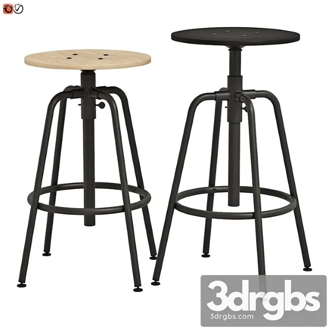 Barnyi Stul Ikea Kullaberg 3D Model Free