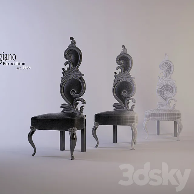 Barocchina Rugiano Chair 3D Model
