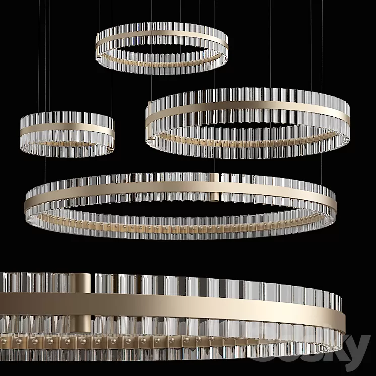 Baroncelli saturno chandelier 3D Model