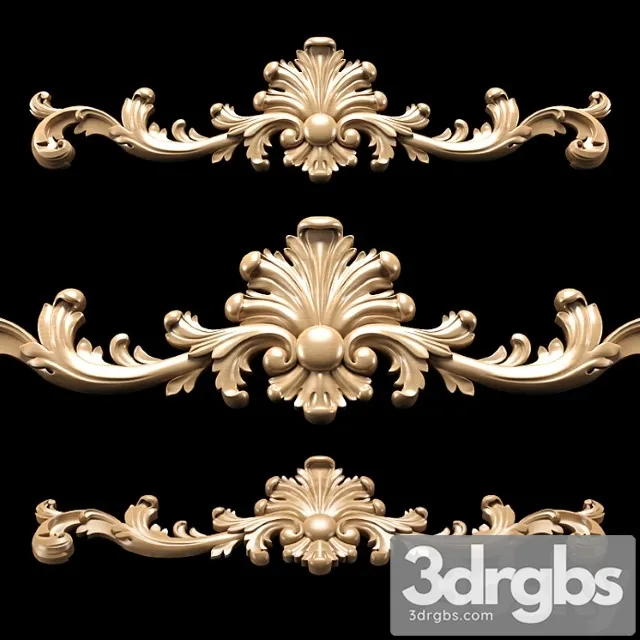 Baroque Carving 3D Model Free