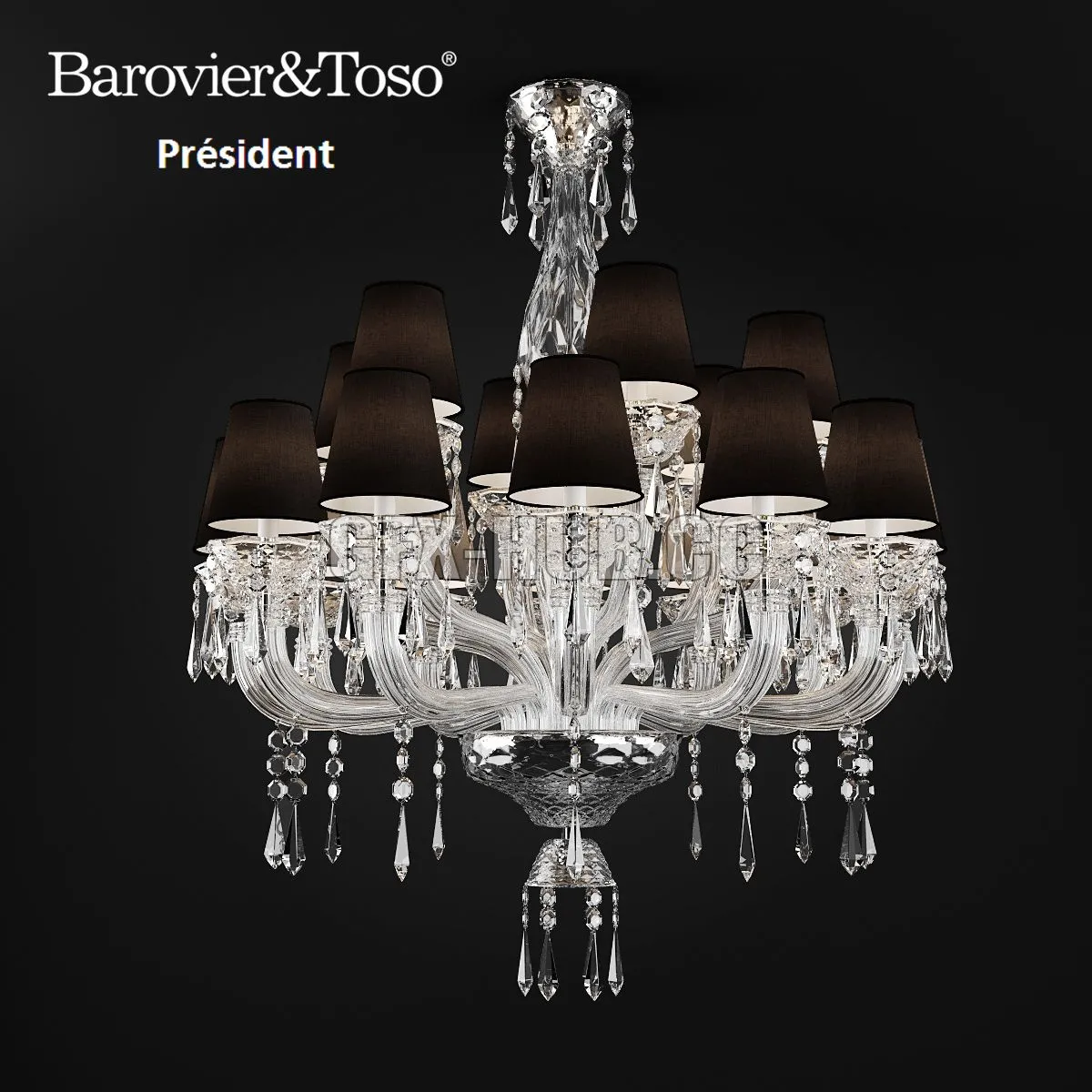 Barovier and Toso President 5695 18A 3D Model