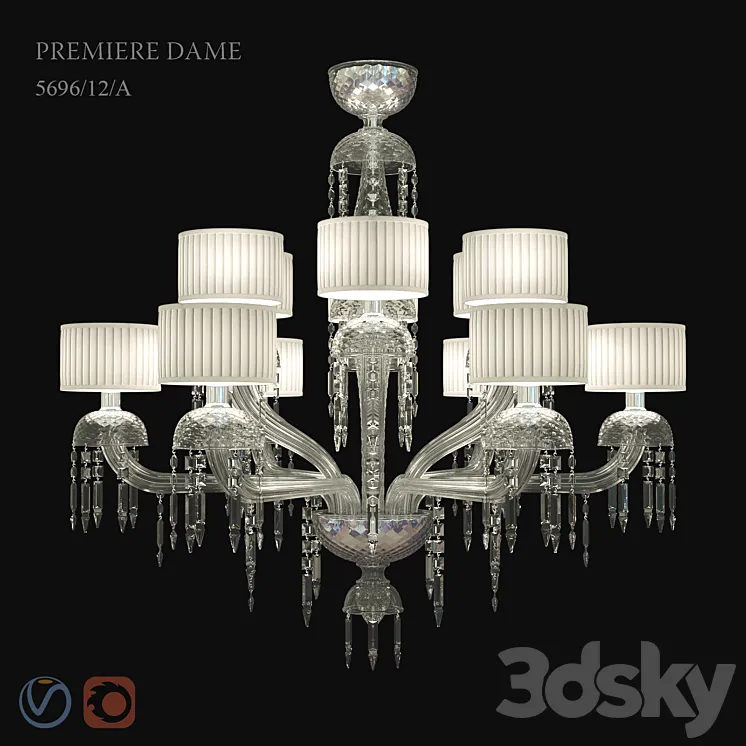 Barovier & Toso Chandelier Premiere Dame 5696/12 / A 3D Model Free