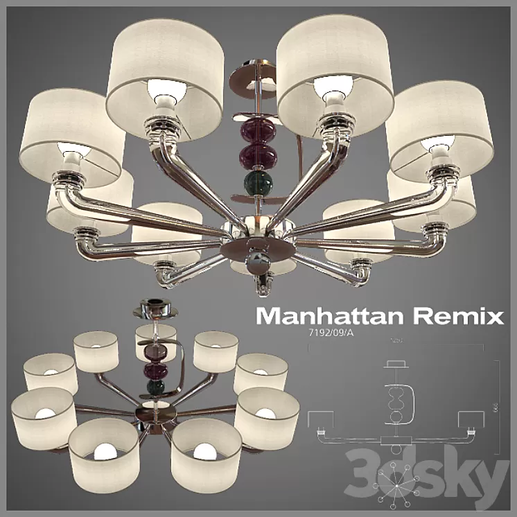Barovier Toso / Manhattan Remix & 7192 3D Model