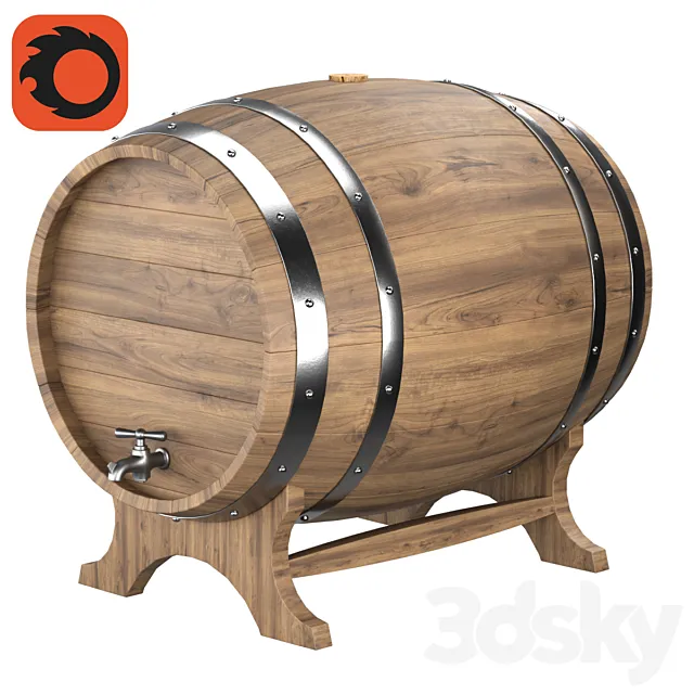 Barrel 3D Model