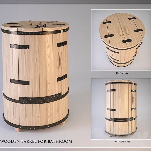 barrel for the bathroom 3DModel