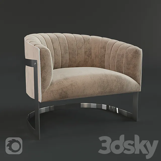 Barrel Lounge chair 3D Model