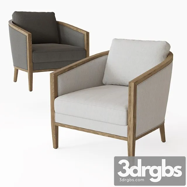 Barrelback chair 3D Model Free