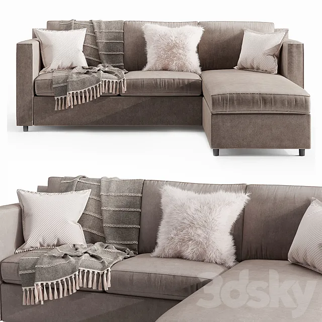 Barrett reversible sectional sofa 3DModel