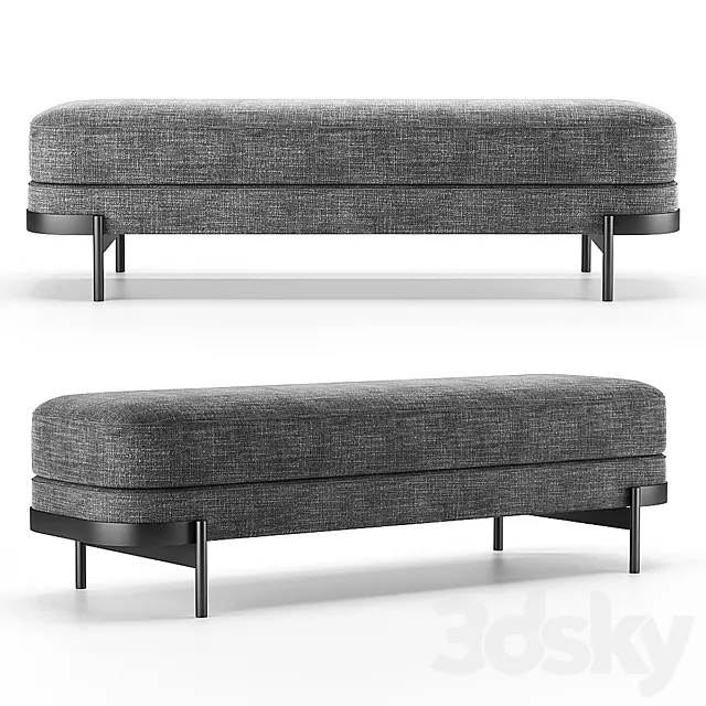 BARRY | Bench by HC28 Cosmo 3D Model