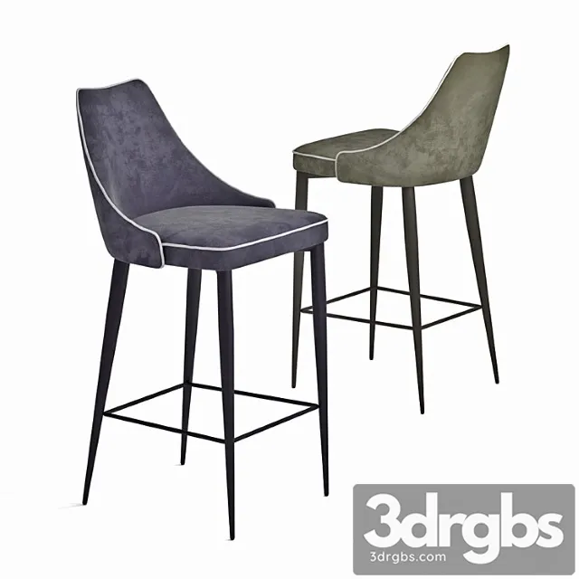 Barstool Bontempi Casa Clara 3D Model Free