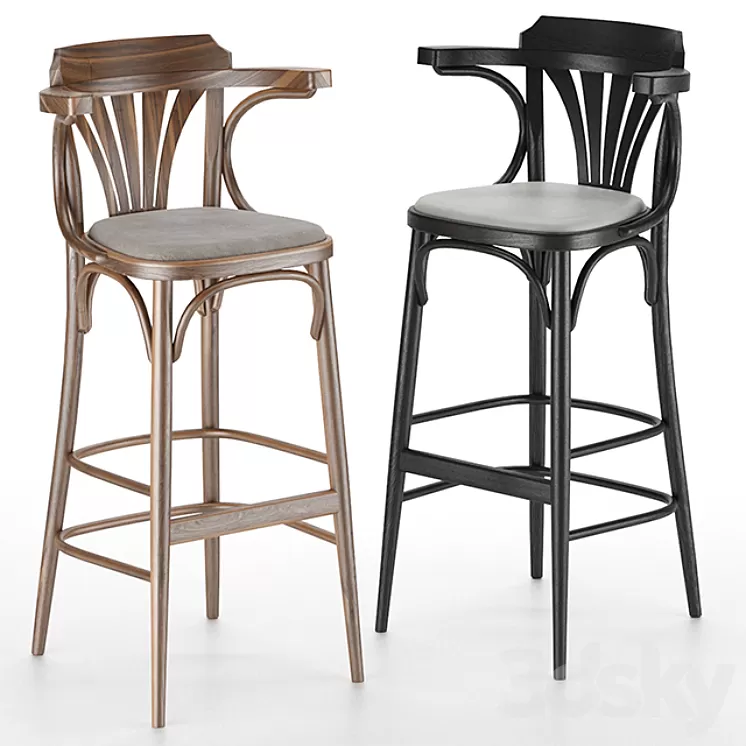 Barstool by TON 3D Model