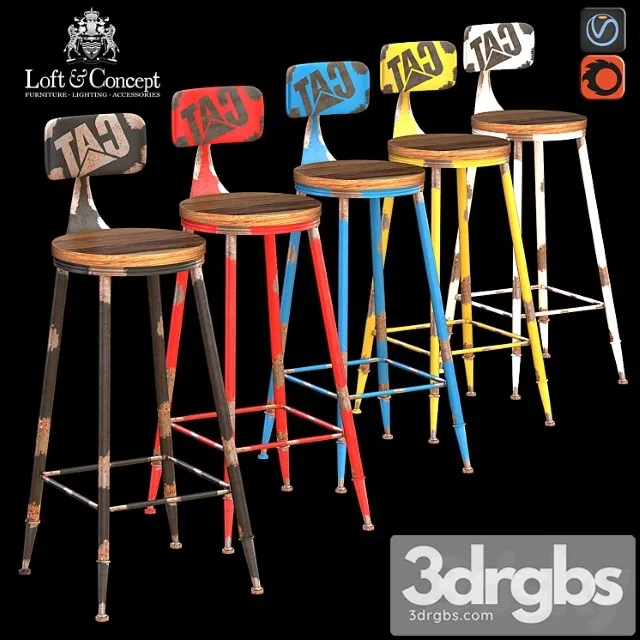 Barstool craft 2 3D Model Free