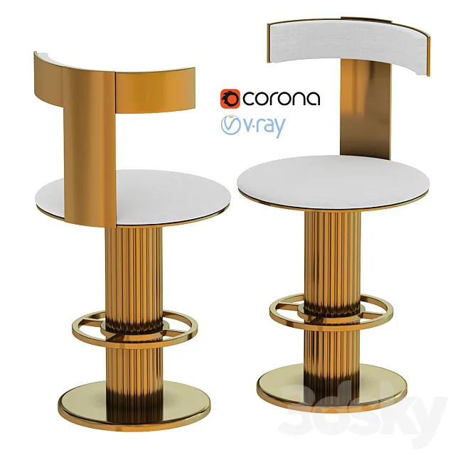 Barstool Gilberto from the company Delightfull 3DModel