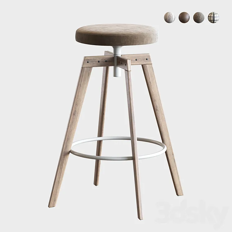Barstool MDF Italia 3D Model Free