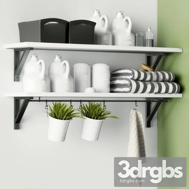 Barthroom Decor Set 3D Model Free