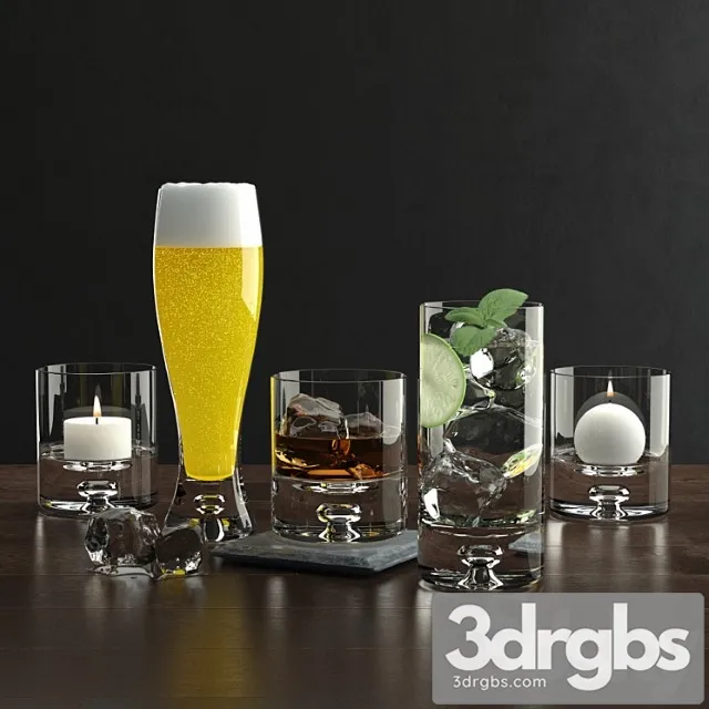 Barware collection 3D Model Free