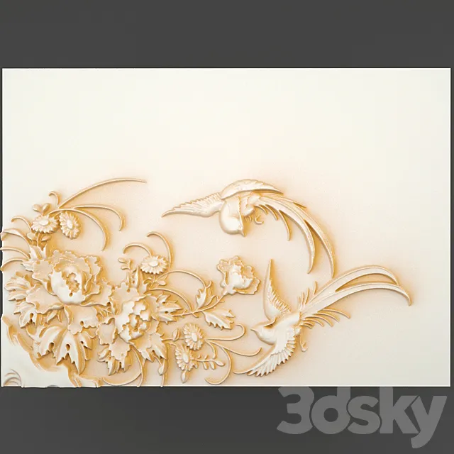 Bas-relief. 3D Model
