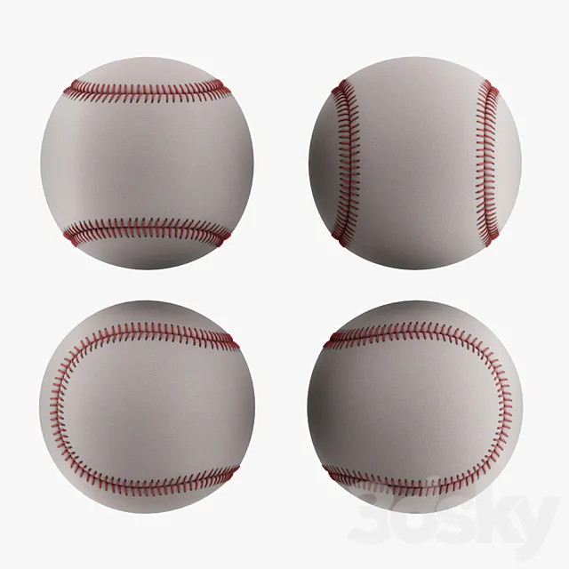 Baseball Ball 3D Model