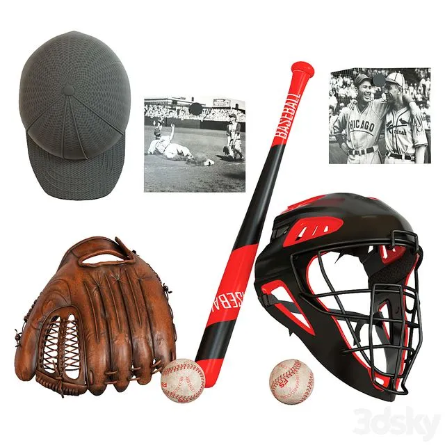 Baseball Set 3D Model