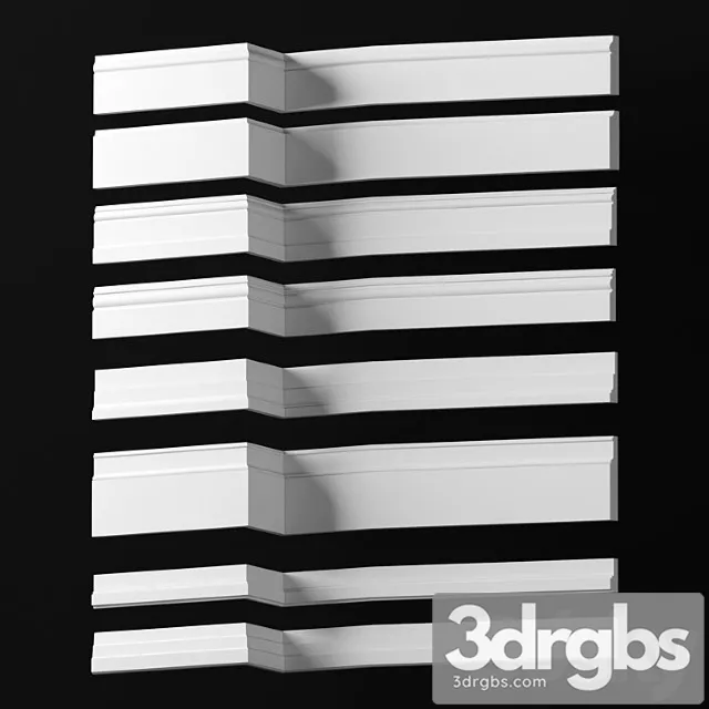 BaseBoard Collection Dikart 3D Model Free