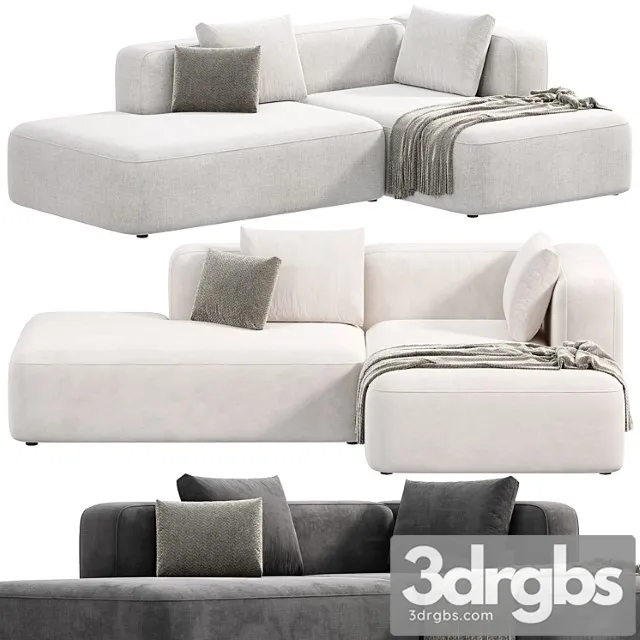 Basecamp Chaiselounge Left Modular Sofa By Makenordic 3 1 3D Model Free