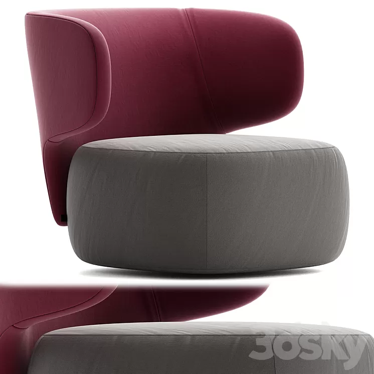 BASEL CHAIR - Armchairs from SOFTLINE 3D Model