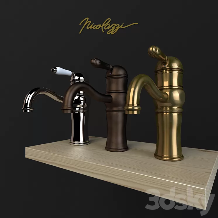 Basin Mixer Nicolazzi Aqua 3471 CR 76 3D Model