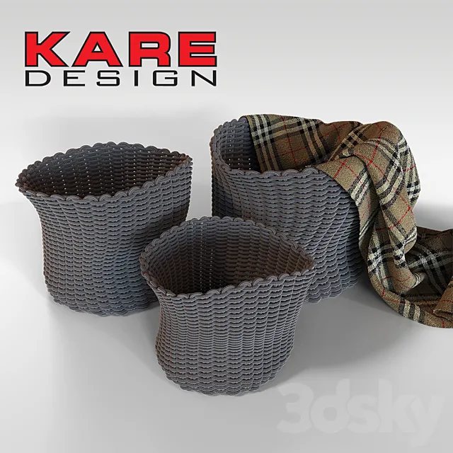 Basket Rope Round 3DModel