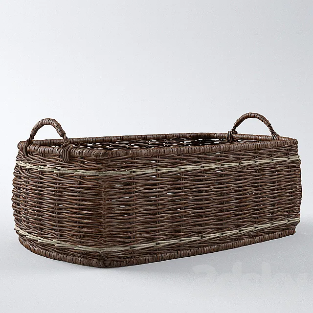 Basket with handles 3D Model