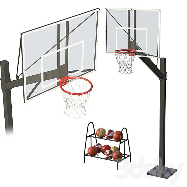 Basketball hoop 3D Model