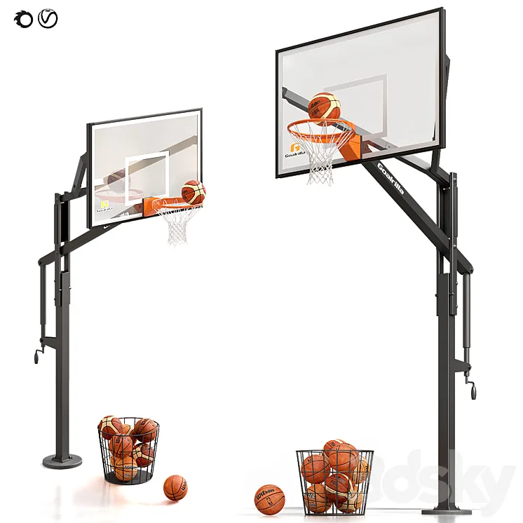Basketball Hoop Goalrilla 3D Model Free