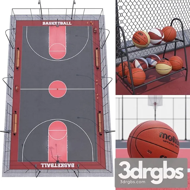 Basketball Pole 3 3D Model Free
