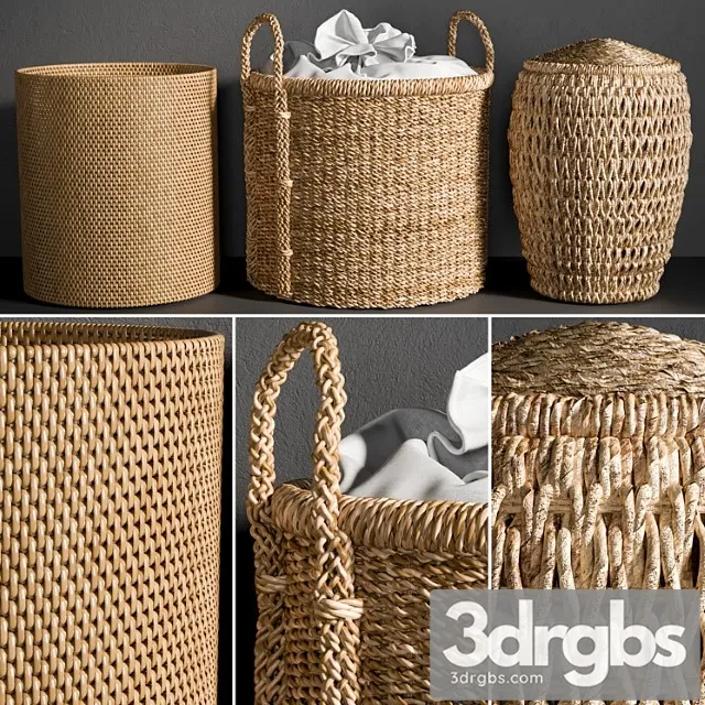 Baskets 4 3D Model Free