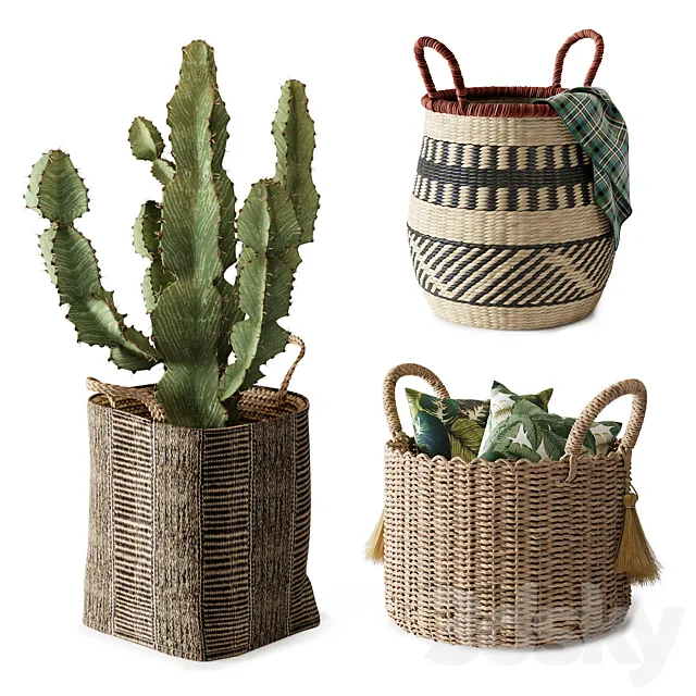 Baskets Set 01 3DModel