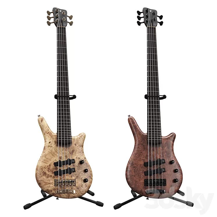 Bass Guitar Warwick Thumb NT 5 3D Model