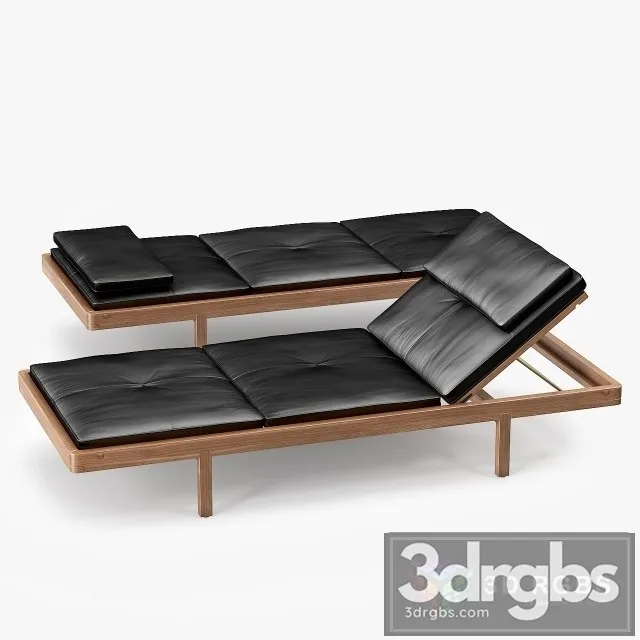Bassam Fellows Daybed 3D Model Free