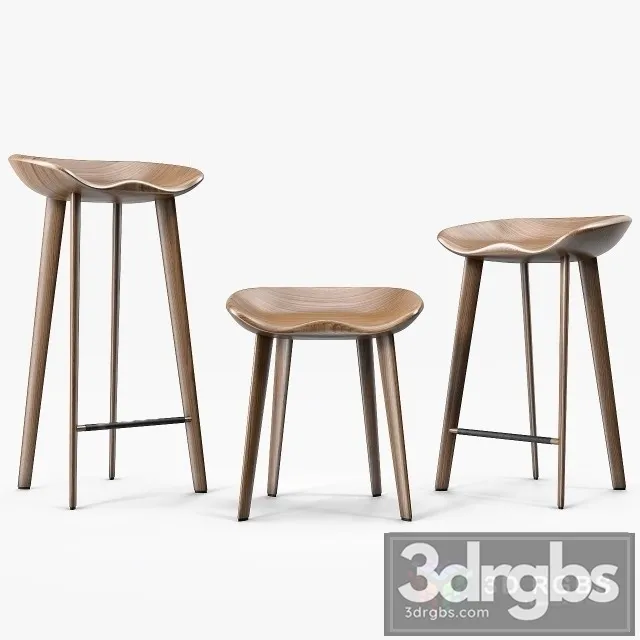 Bassam Fellows Tractor Stools 3D Model Free