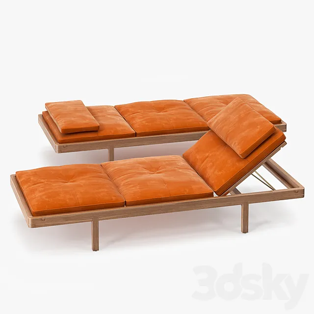 BassamFellows Daybed 3DModel