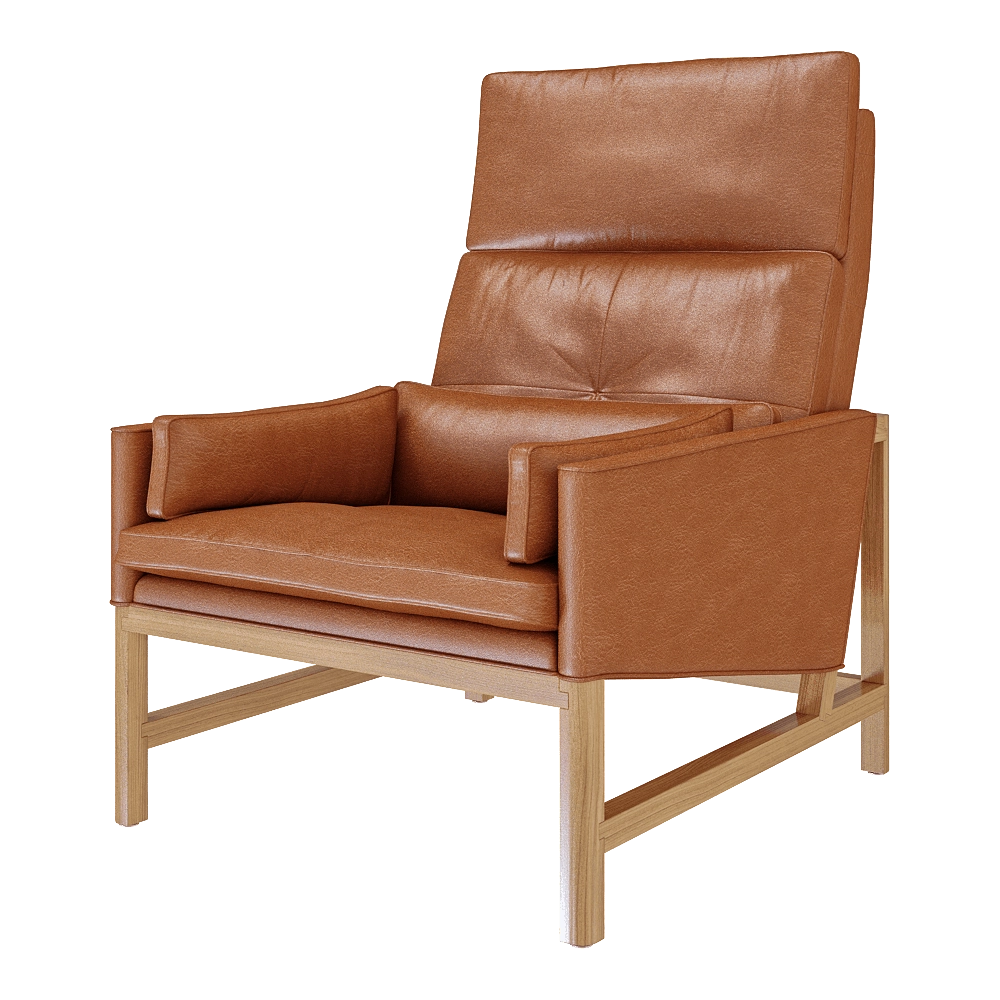 BassamFellows - Lounge chair CB-510 high back 3D Model