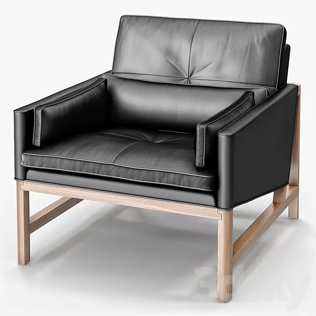 BassamFellows Low Back Lounge Chair 3DModel