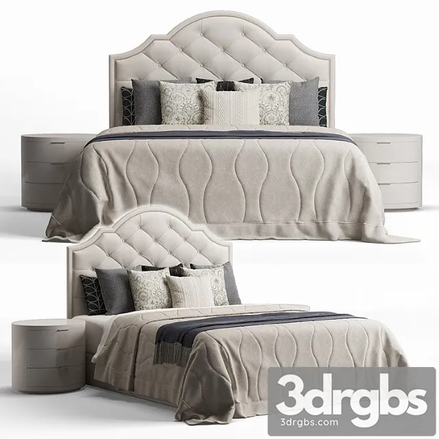 Bassett bedroom bonnet king headboard 2 3D Model Free